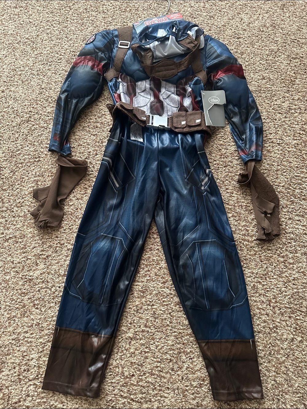 Kids Captain America Superhero Costume